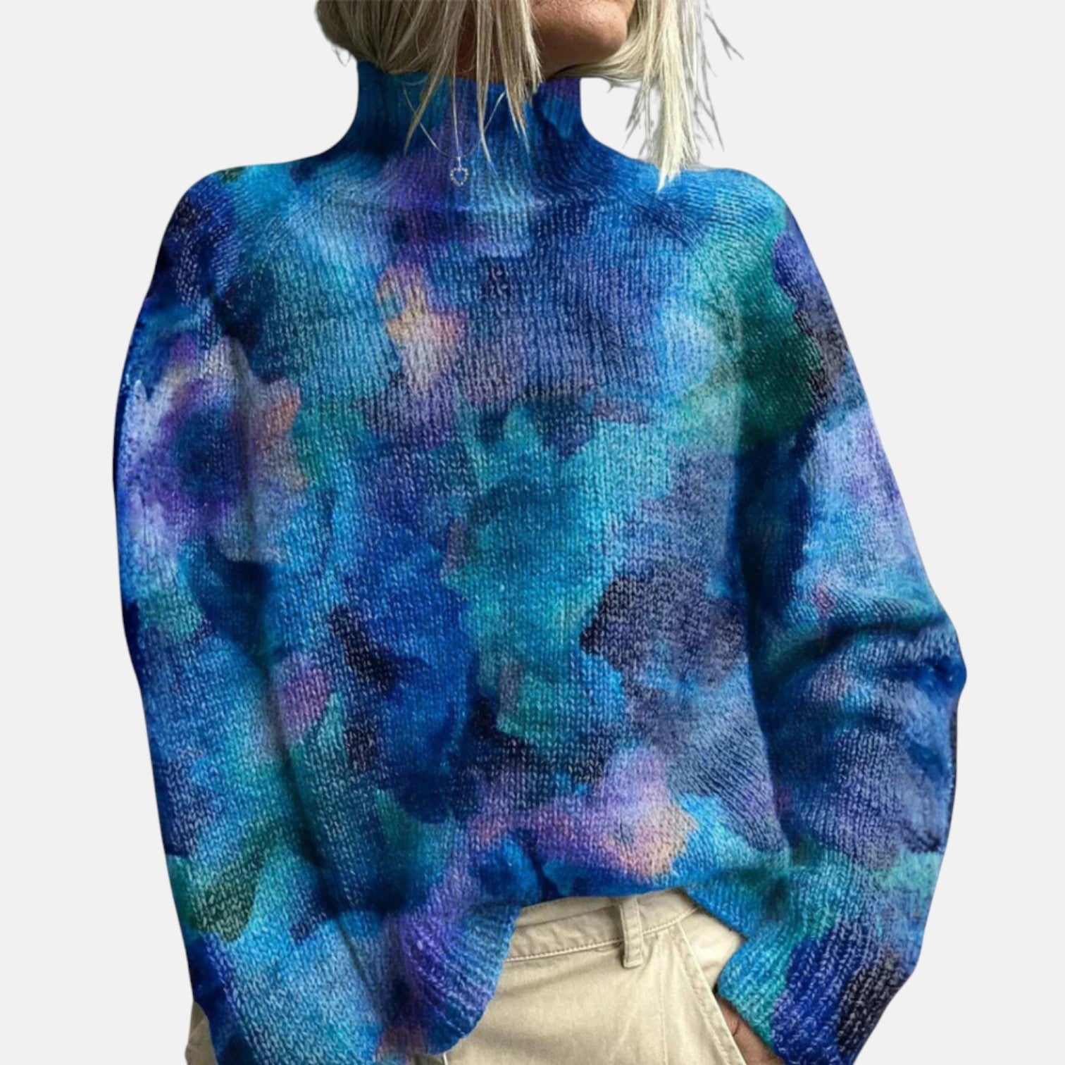 Aimelie | Pulóver de Cuello Vuelto Elegante