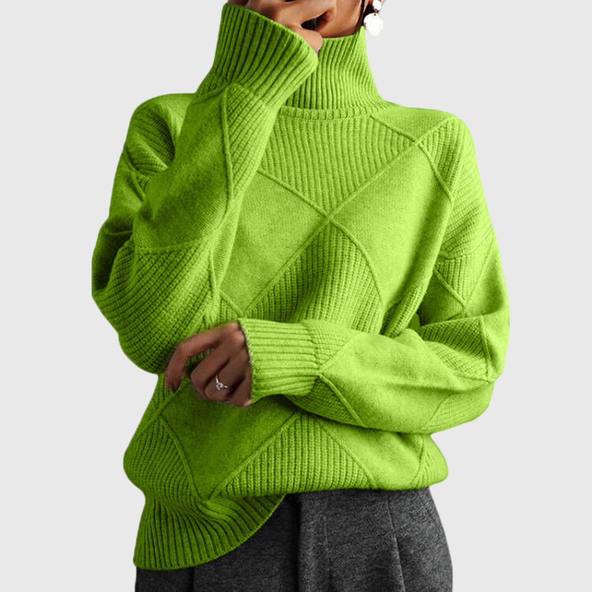 Angela™ - Suéter de Cuello Vuelto