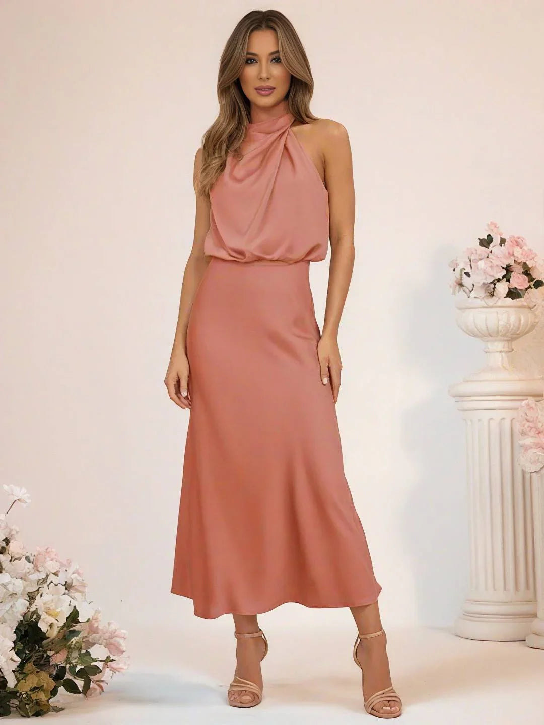 Kangana | Maxi Vestido Cuello Halter