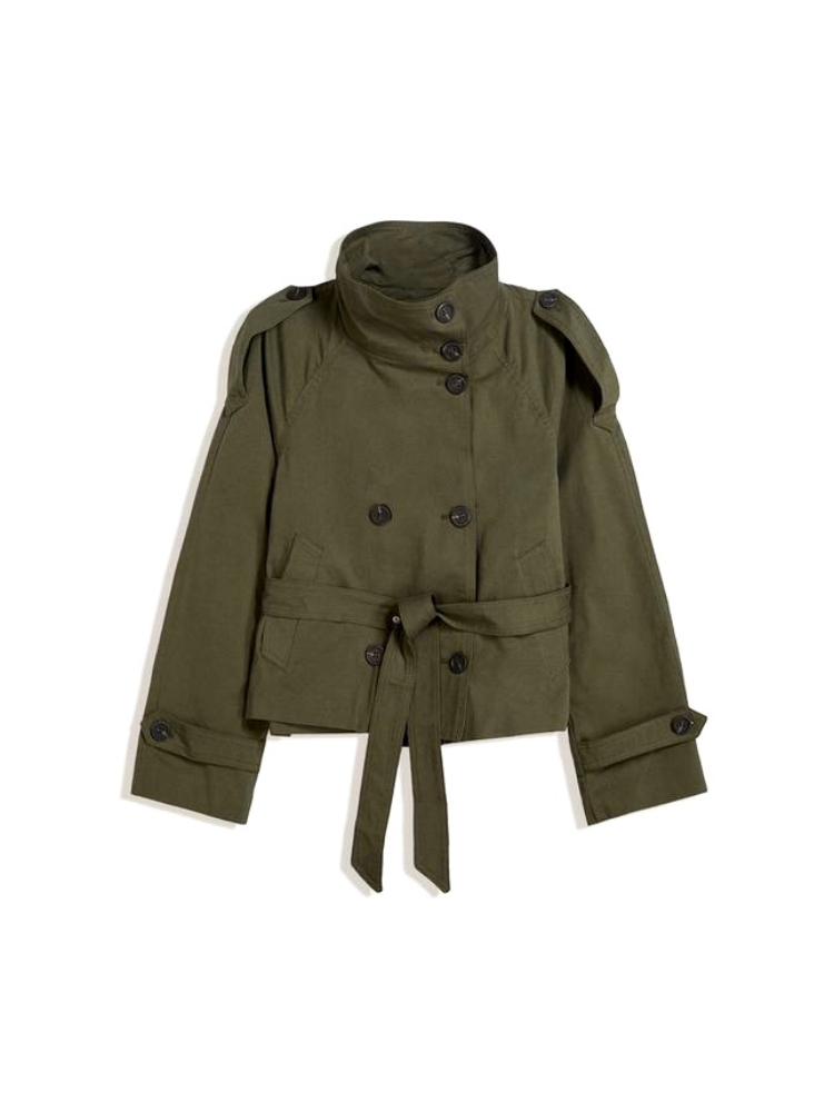 Cath | Gabardina Corta con Cinturón