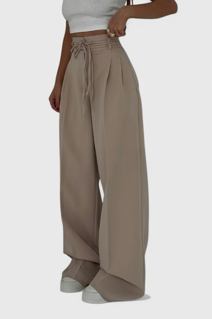 Sophie | Pantalones de pierna ancha con cordones
