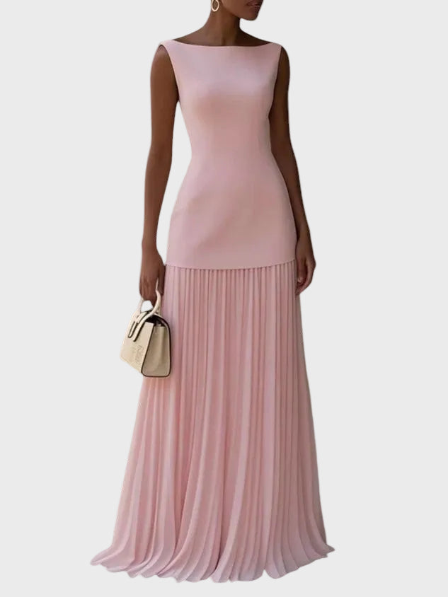 Sara | Vestido Maxi Plisado
