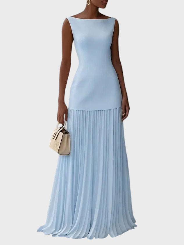 Sara | Vestido Maxi Plisado