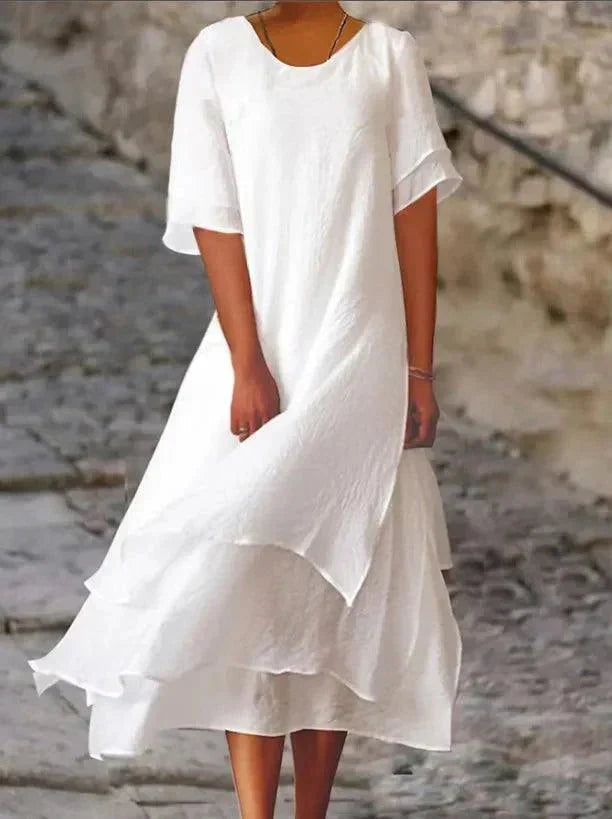 Jasmine | Vestido fluido por capas