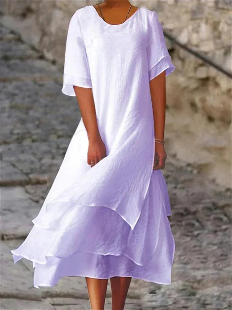 Jasmine | Vestido fluido por capas