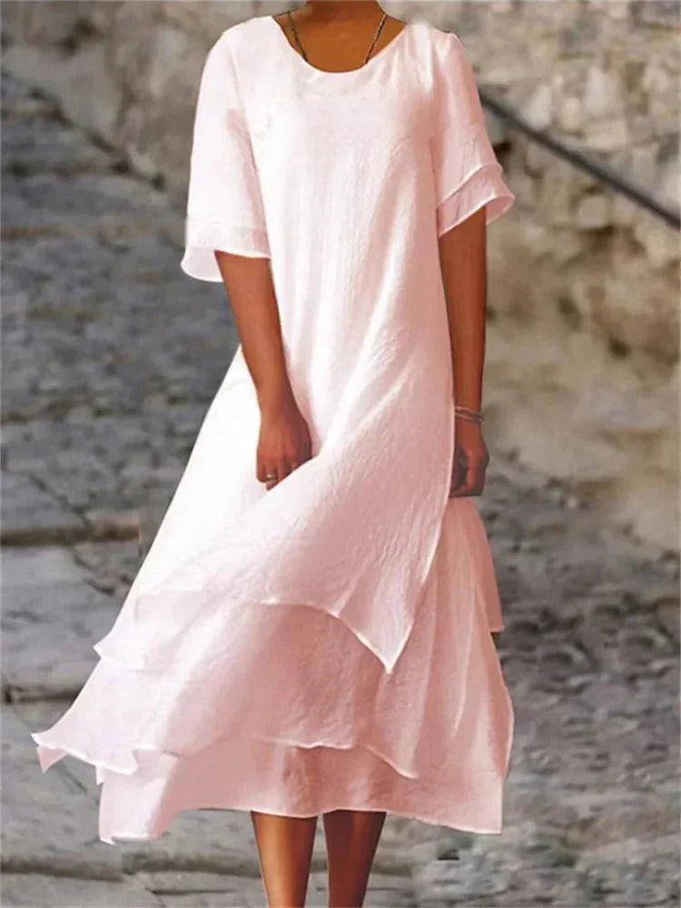 Jasmine | Vestido fluido por capas