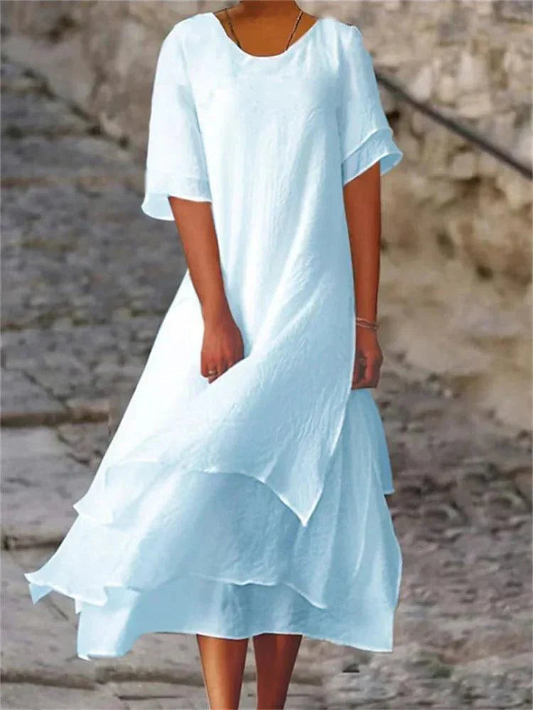 Jasmine | Vestido fluido por capas