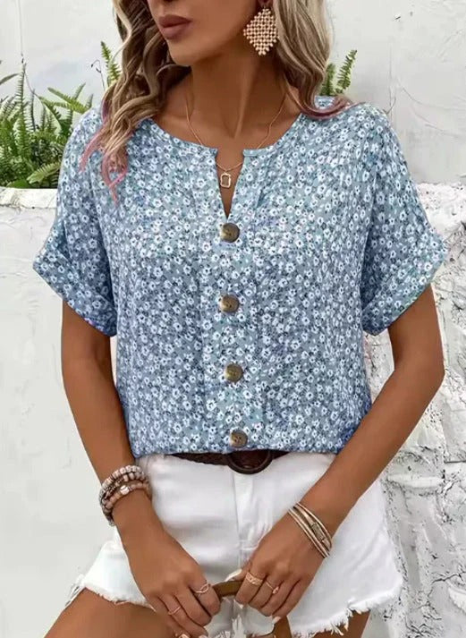 Cati | Top Floral de Verano Elegante