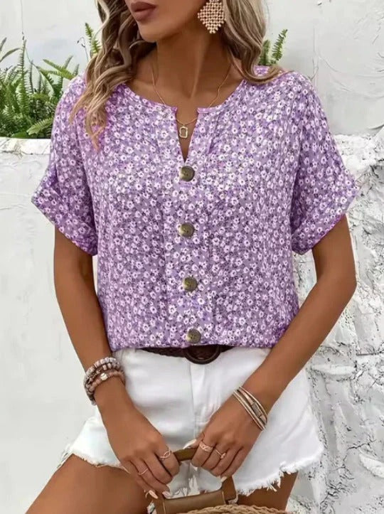 Cati | Top Floral de Verano Elegante