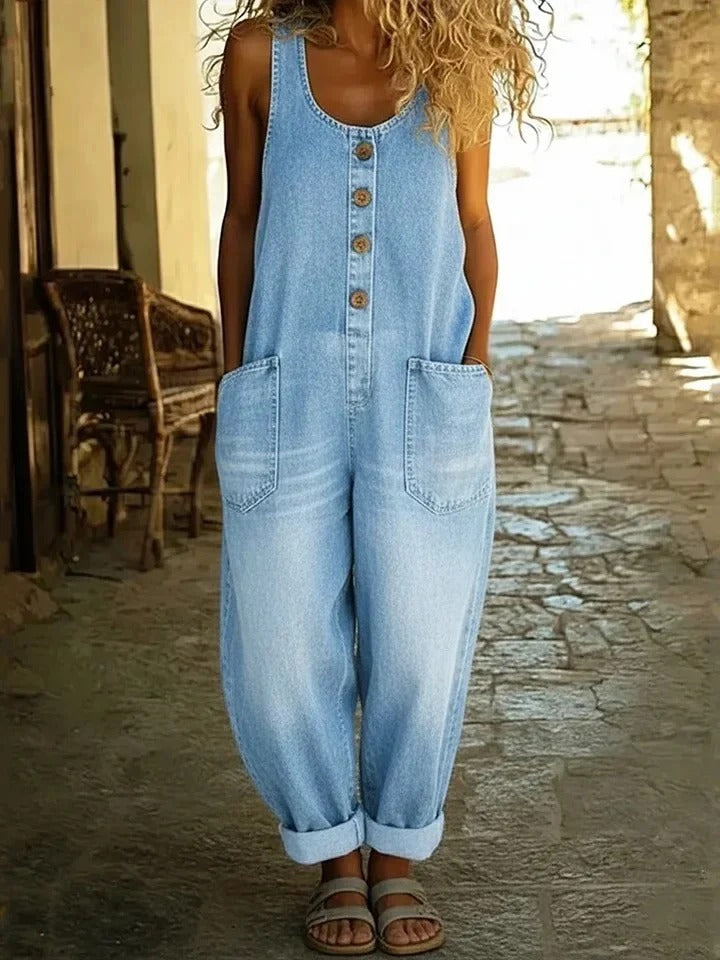 Sara | Peto de Algodón Denim con Lavado Vintage