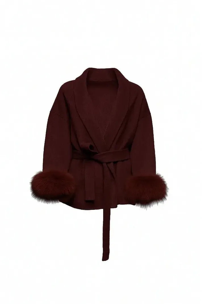ELEGANCIA ÁRTICA – Abrigo elegante de lana para mujer