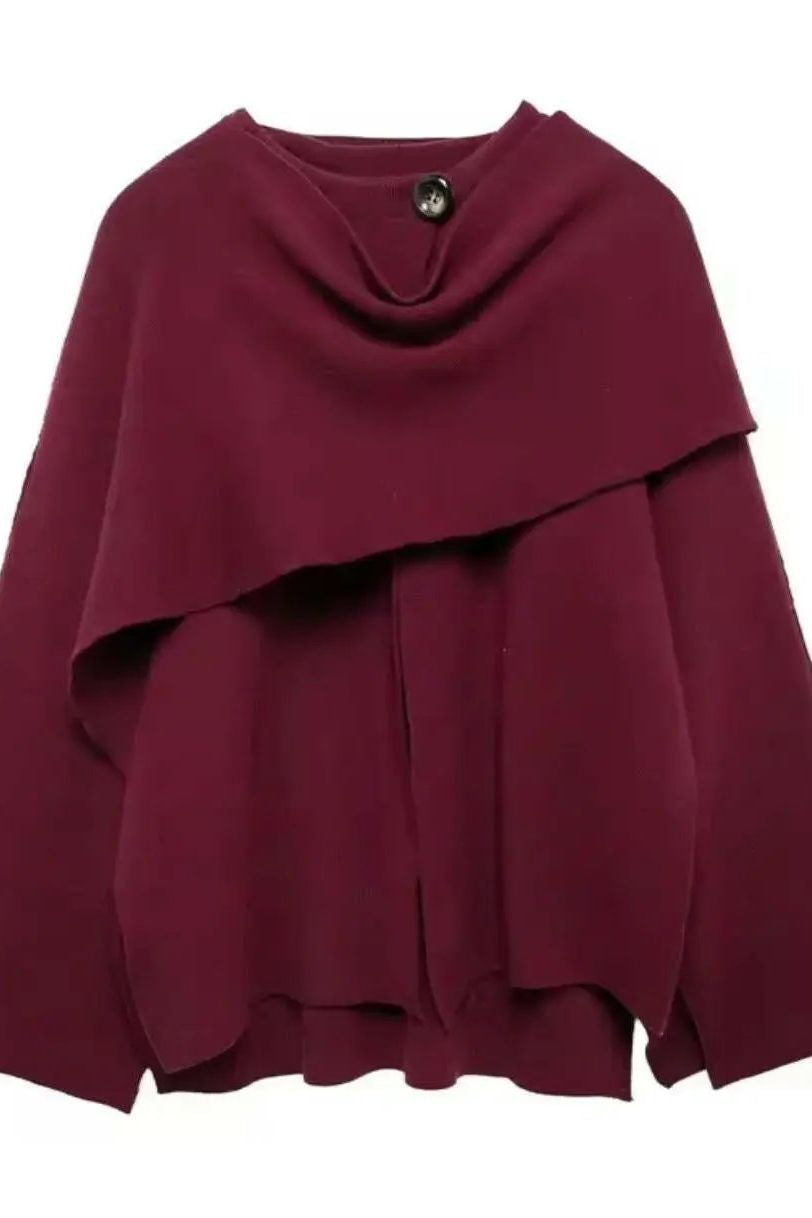MIRAE – Elegante chaqueta tipo capa para mujer